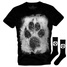Set cadou T-shirt + șosete UNDERWORLD Animal footprint
