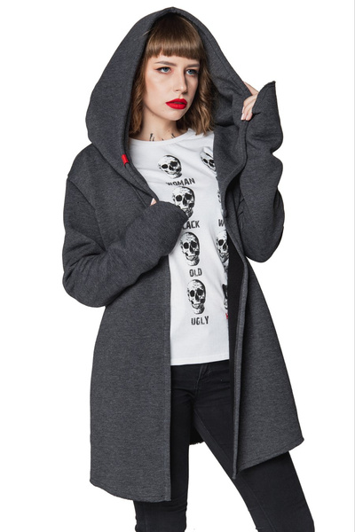 Hanorac asimetric negru Assassin UNDERWORLD