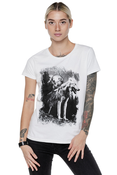 T-shirt femeie UNDERWORLD Wolf in mountains