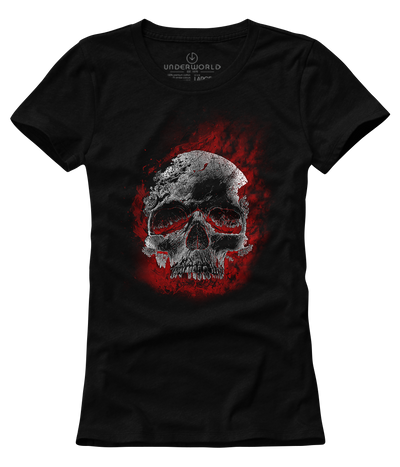 T-shirt femeie UNDERWORLD Skull in fire