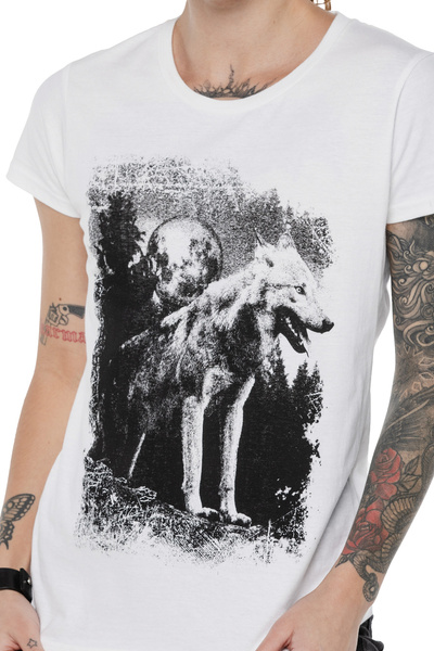 T-shirt femeie UNDERWORLD Wolf in mountains