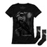 Set cadou T-shirt femeie + șosete UNDERWORLD Raven