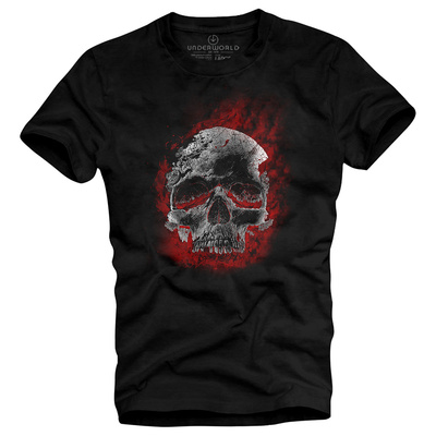 Tricou pentru bărbați UNDERWORLD Skull in fire
