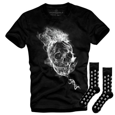 Set cadou T-shirt + șosete UNDERWORLD Skull