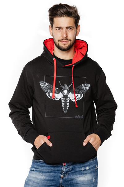 Hanorac cu buzunar marsupiu UNDERWORLD unisex Night Butterfly