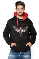 Hanorac cu buzunar marsupiu UNDERWORLD unisex Night Butterfly