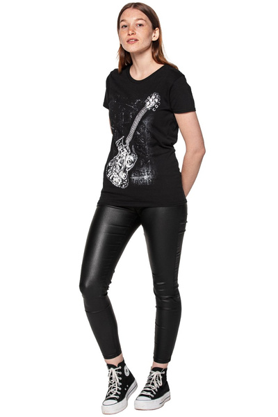 T-shirt femeie UNDERWORLD Guitar machine