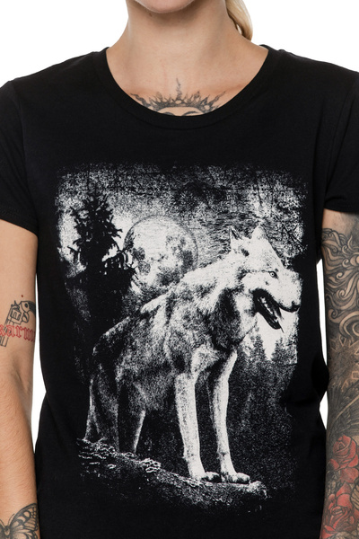 T-shirt femeie UNDERWORLD Wolf in mountains