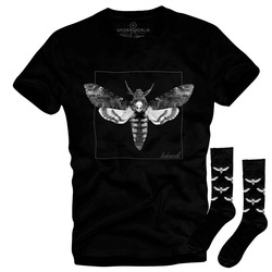 Set cadou T-shirt + șosete UNDERWORLD Night butterfly
