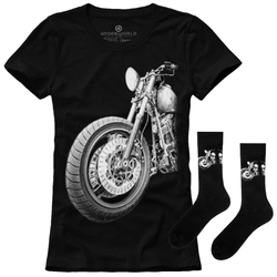 Set cadou T-shirt femeie + șosete UNDERWORLD Motor