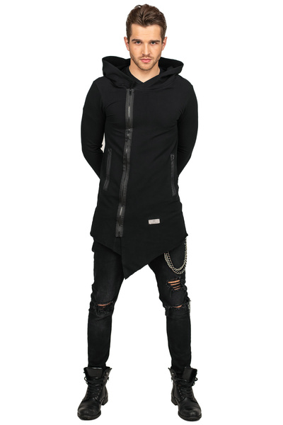 Hanorac asimetric negru Assassin UNDERWORLD negru