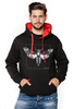 Hanorac cu buzunar marsupiu UNDERWORLD unisex Night Butterfly
