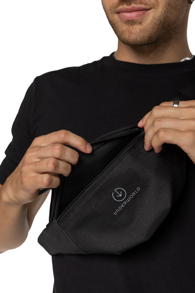 Geanta de talie neagra Underworld