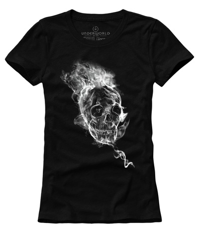 T-shirt femeie UNDERWORLD Smoke Skull