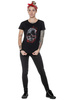 T-shirt femeie UNDERWORLD Skull in fire