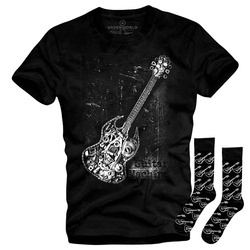 Set cadou T-shirt + șosete UNDERWORLD Guitar Machine