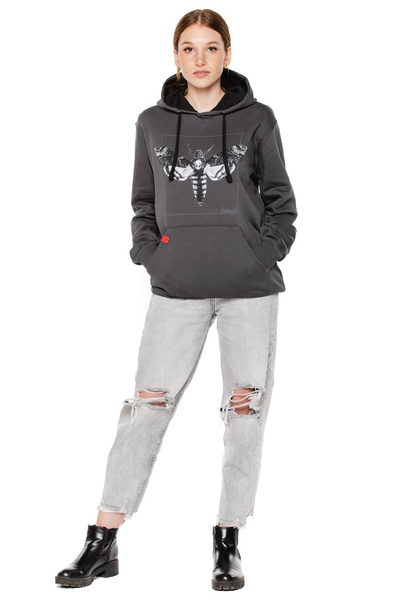 Hanorac cu buzunar marsupiu UNDERWORLD unisex Night Butterfly