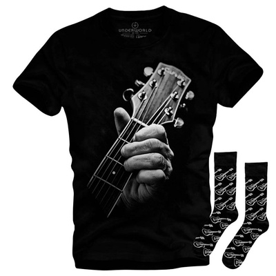 Set cadou T-shirt + șosete UNDERWORLD Guitar