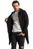Cardigan UNDERWORLD asimetric cu glugă în negru