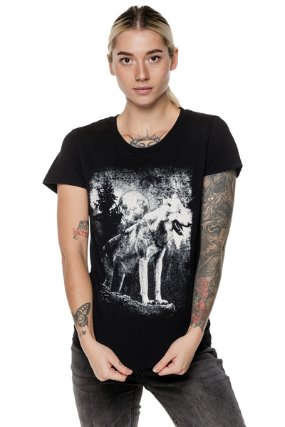 T-shirt femeie UNDERWORLD Wolf in mountains