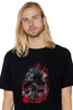 Tricou pentru bărbați UNDERWORLD Skull in fire