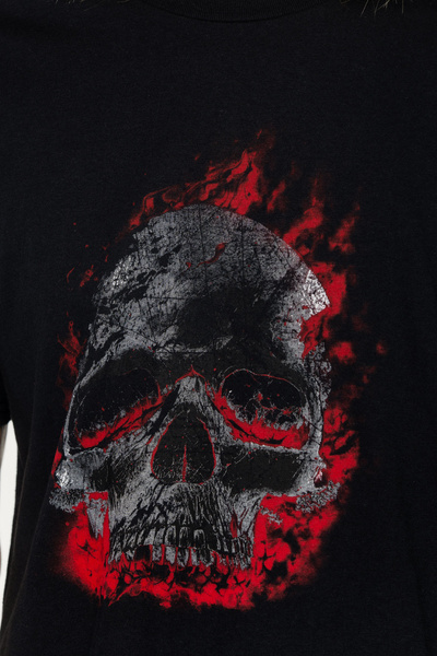 Tricou pentru bărbați UNDERWORLD Skull in fire