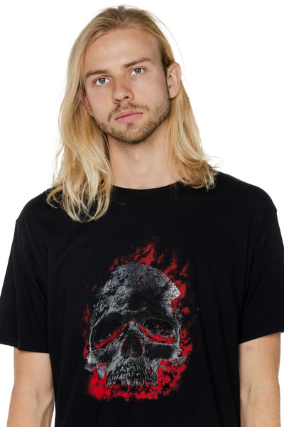 Tricou pentru bărbați UNDERWORLD Skull in fire