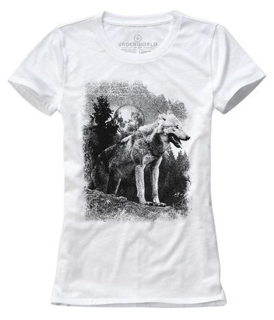 T-shirt femeie UNDERWORLD Wolf in mountains