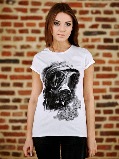 T-shirt femeie UNDERWORLD Gas mask
